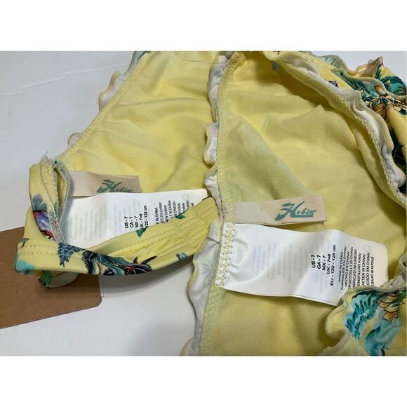 Hobie Girls Yellow Hawaiian Halter Two Piece, Little Girl’s 7. NWT. Kawaii - Picture 11 of 11